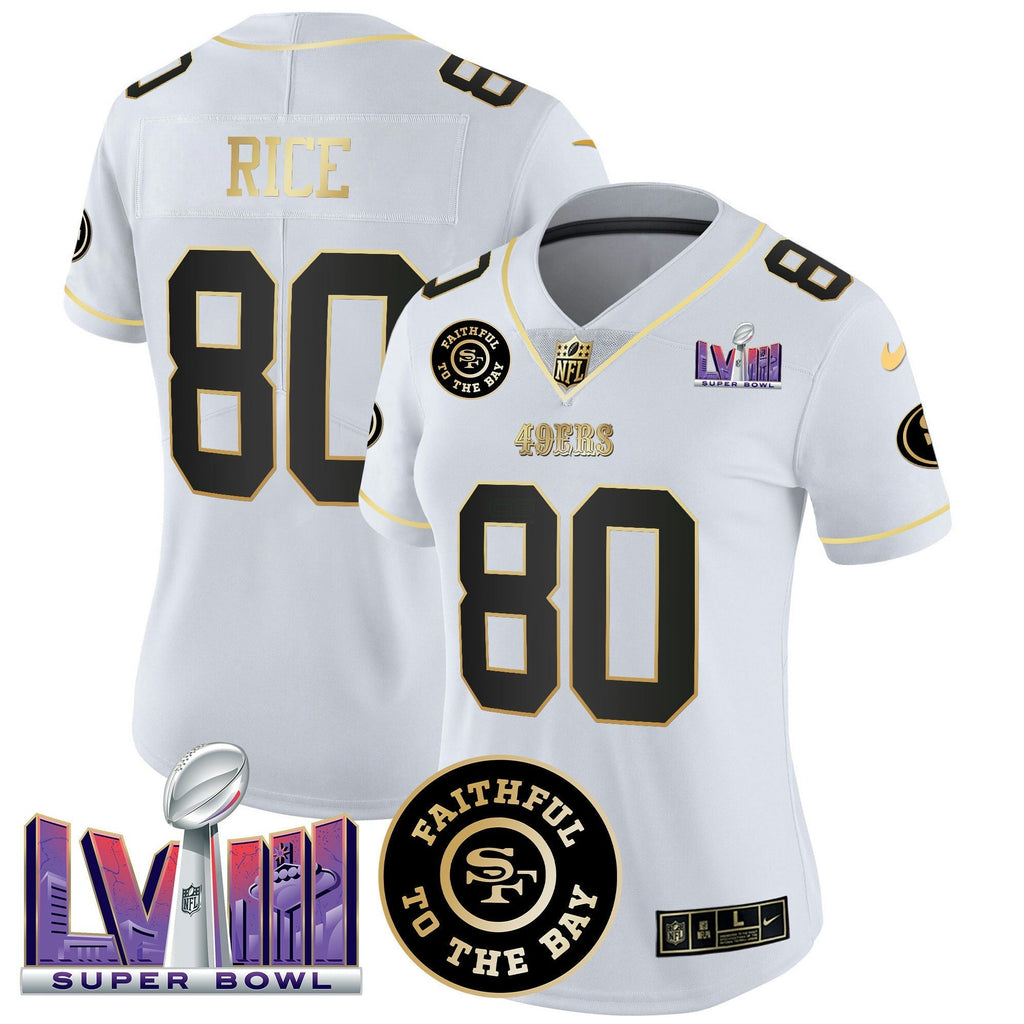 NFL Women’s Faithful & Super Bowl LVIII Patch Vapor Jersey V2