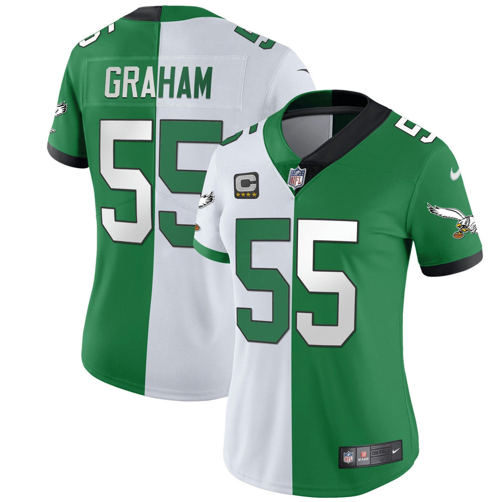 NFL Women’s Gold & Kelly Vapor Throwback Jersey