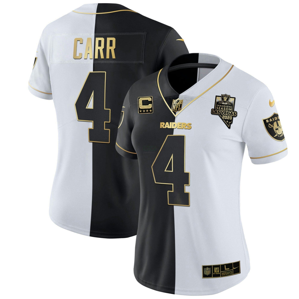 Jersey NFL Women’s Inaugural Season Patch Gold & Split