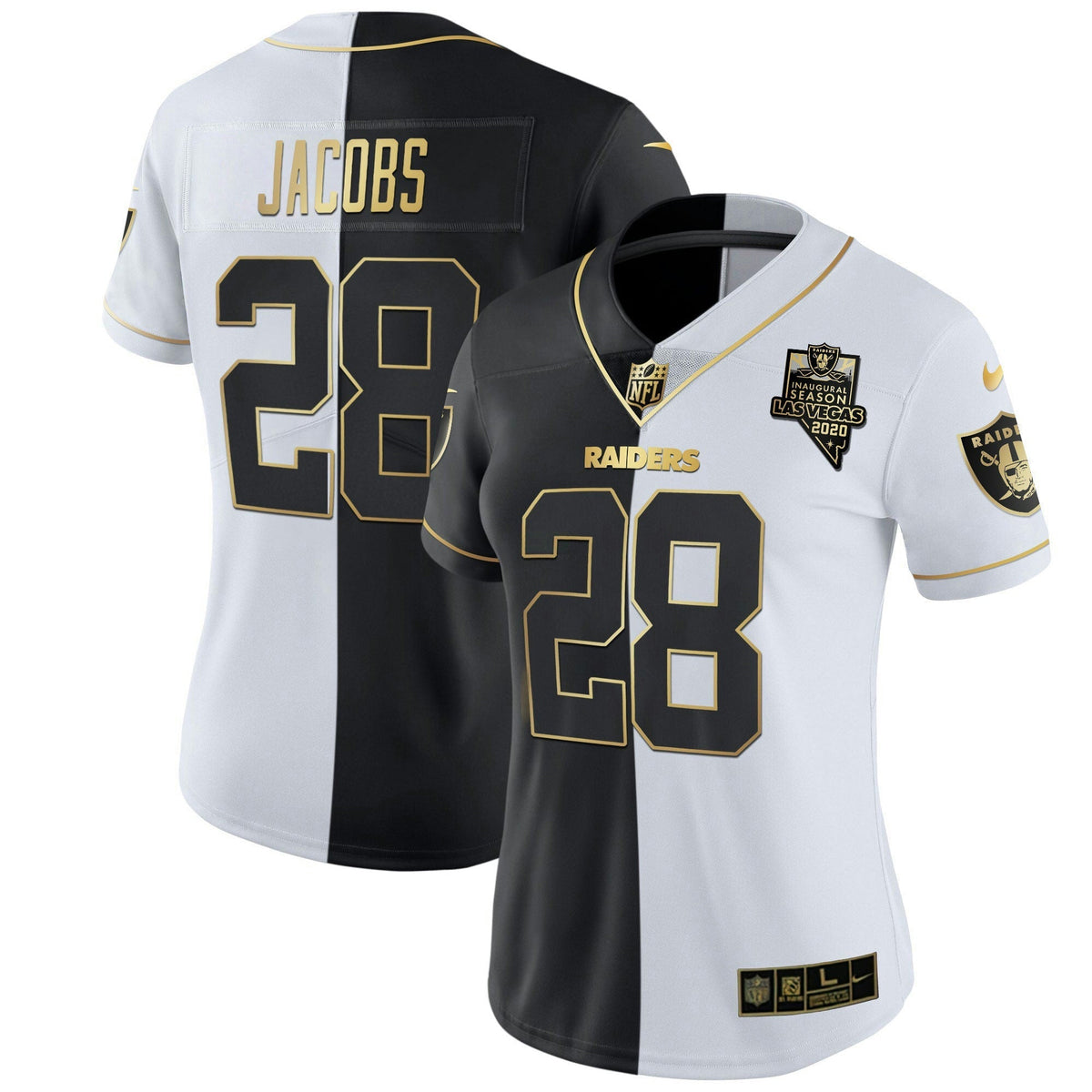 Jersey NFL Women’s Inaugural Season Patch Gold & Split