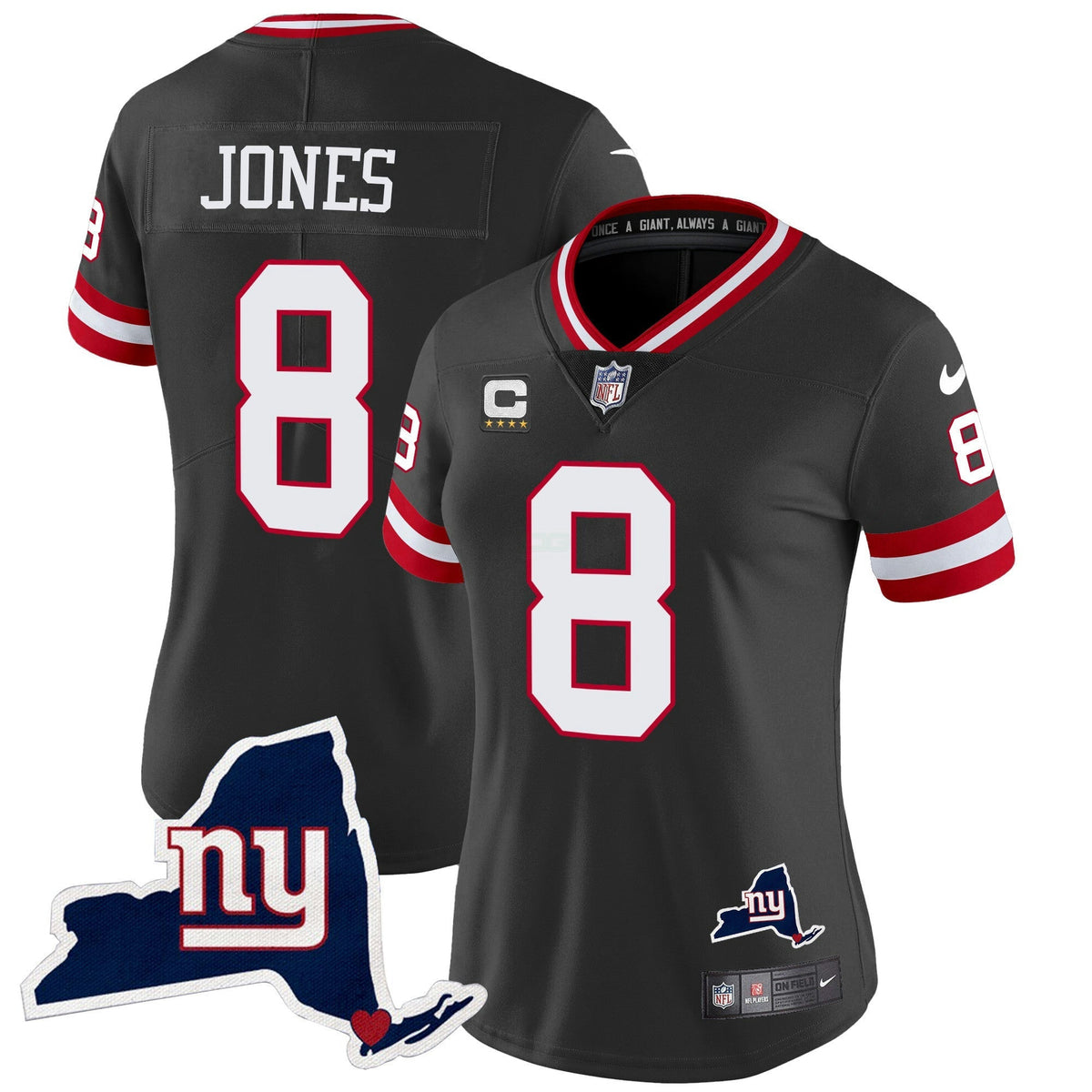 NFL Women’s New York State Map Patch Limited Jersey V2