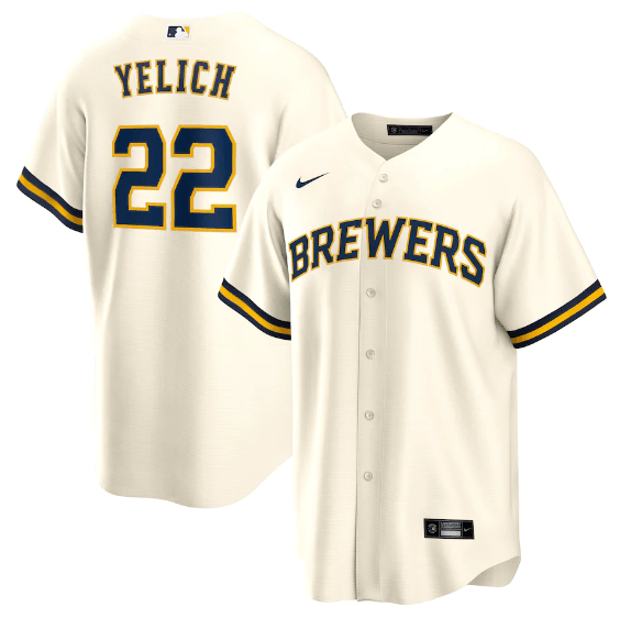 Jersey Milwaukee Brewers Creme Fan