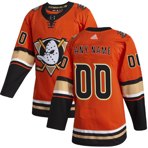 NHL Anaheim Ducks Jersey Orange