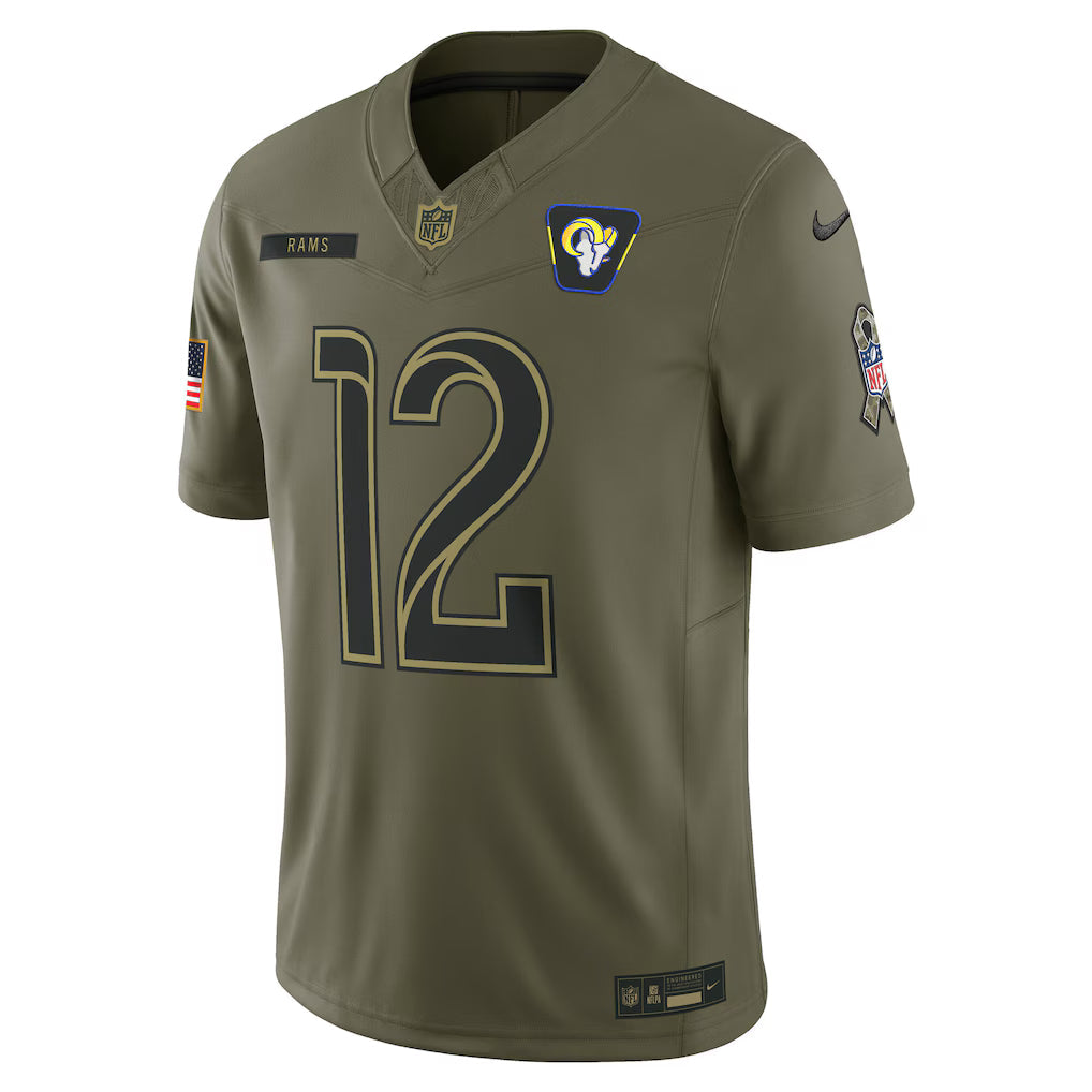 NFL Los Angeles Rams Vapor F.U.S.E. Limited Jersey Salute To Service 2025